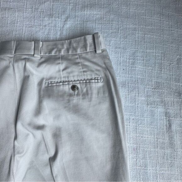 Perry Ellis Premium Tan Tailored Flat Front Dress Pants SZ 32 - Picture 8 of 14